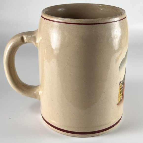 Vtg Frankfurt Romer Beer Stein Mug 1/2L Stoneware German Landmarks Souvenir 20oz - Picture 4 of 13